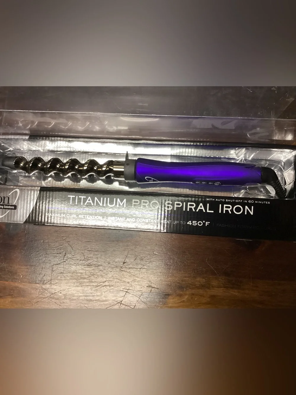 Ion Titanium Pro Spiral Curling Iron Barely Used